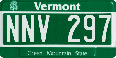 VT license plate NNV297