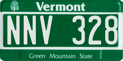 VT license plate NNV328