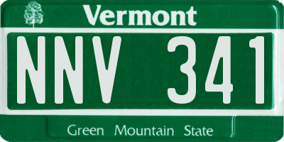 VT license plate NNV341