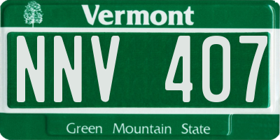 VT license plate NNV407