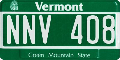 VT license plate NNV408