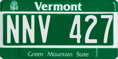 VT license plate NNV427