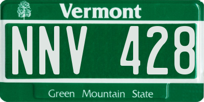 VT license plate NNV428