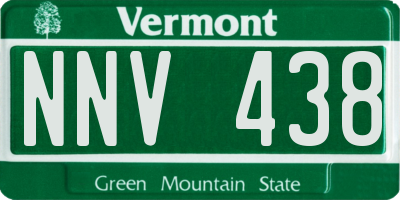 VT license plate NNV438