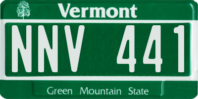 VT license plate NNV441