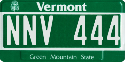 VT license plate NNV444