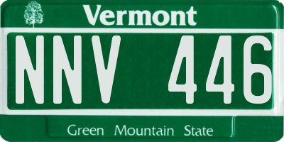 VT license plate NNV446