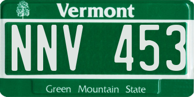 VT license plate NNV453