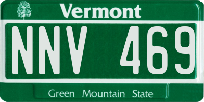 VT license plate NNV469