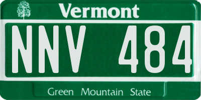 VT license plate NNV484