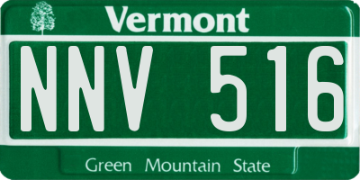 VT license plate NNV516