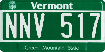 VT license plate NNV517