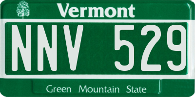 VT license plate NNV529