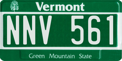 VT license plate NNV561