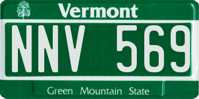 VT license plate NNV569