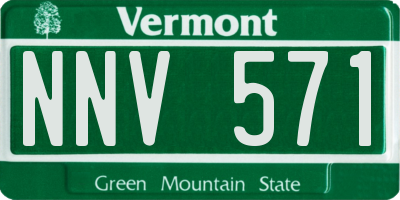VT license plate NNV571