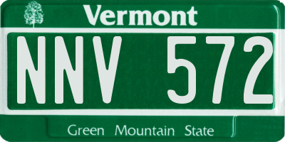 VT license plate NNV572