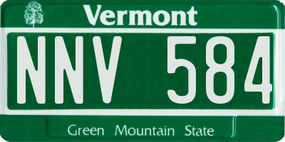 VT license plate NNV584
