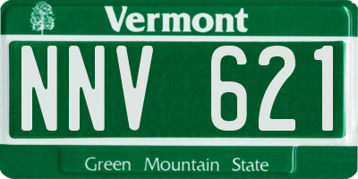 VT license plate NNV621
