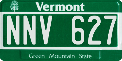 VT license plate NNV627