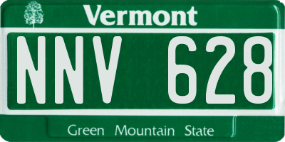 VT license plate NNV628