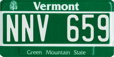 VT license plate NNV659