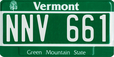 VT license plate NNV661