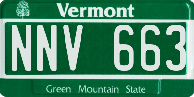 VT license plate NNV663