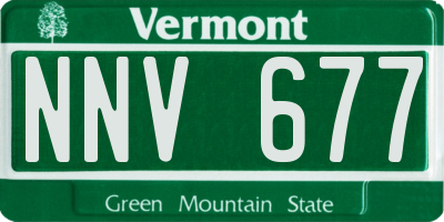 VT license plate NNV677