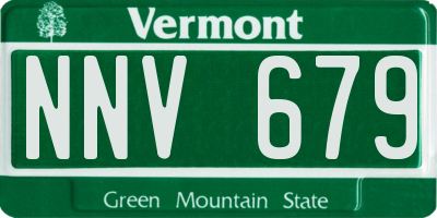 VT license plate NNV679