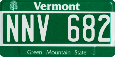 VT license plate NNV682