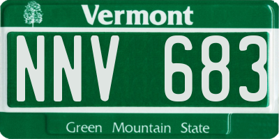 VT license plate NNV683