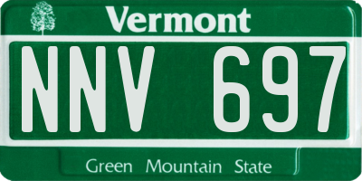 VT license plate NNV697