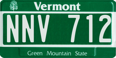 VT license plate NNV712