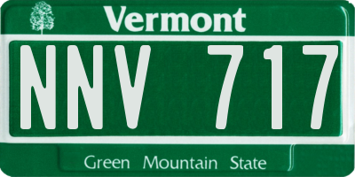 VT license plate NNV717