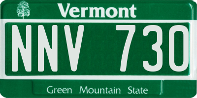 VT license plate NNV730