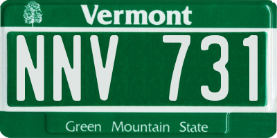 VT license plate NNV731