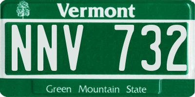 VT license plate NNV732