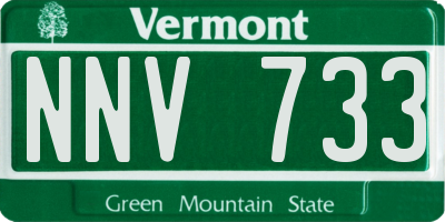 VT license plate NNV733