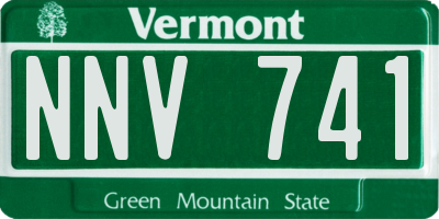 VT license plate NNV741