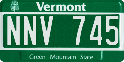 VT license plate NNV745