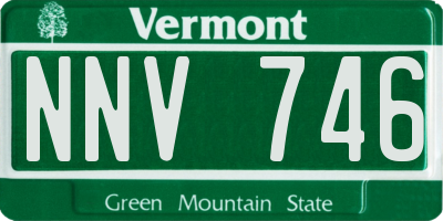 VT license plate NNV746