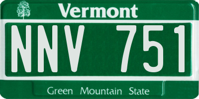 VT license plate NNV751