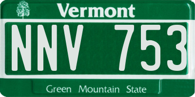 VT license plate NNV753