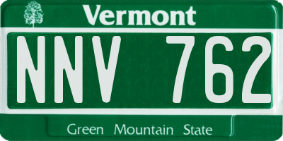 VT license plate NNV762