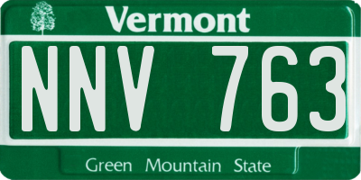 VT license plate NNV763