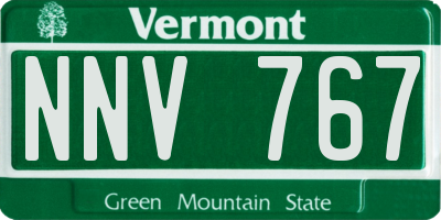 VT license plate NNV767