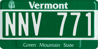 VT license plate NNV771