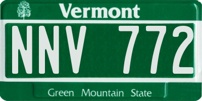 VT license plate NNV772