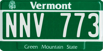 VT license plate NNV773